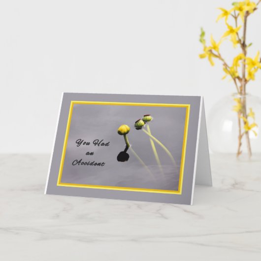 Kaart voor de persoon die het slachtoffer en het o (Gele Bloem)