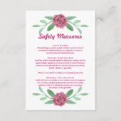 Kaart voor de roze Floral Greenergy Foliage Safety (Voorkant)