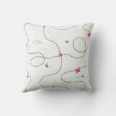 Kaart voor de schatkist Kleine Kabelwalvis Nautisc Kussen (Achterkant)