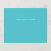 Kaart voor de Thanksgiving van budgettaire Herfst  (Achterkant)