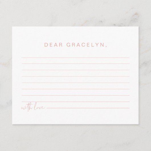 Kaart voor de tijdcapsule voor kinderen achter de  (Voorkant)