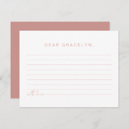 Kaart voor de tijdcapsule voor kinderen achter de