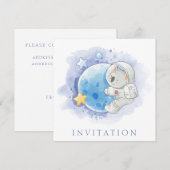 KAART voor de tweedaagse INVITATIE : KOALA OP HET (Voorkant / Achterkant)
