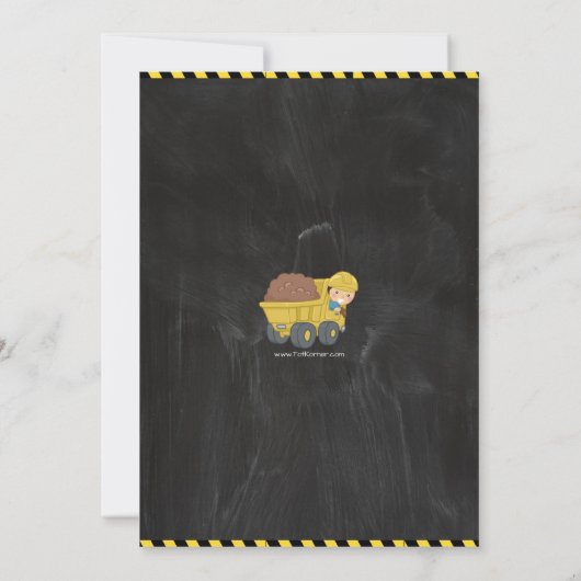 Kaart voor de uitnodiging tot het indienen van bou (Achterkant)