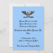 Kaart voor de uitnodiging van de luchtmacht - kolo (Achterkant)