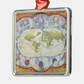 Kaart voor de wereldreis van Magellan Metalen Ornament (Links)