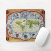 Kaart voor de wereldreis van Magellan Muismat (Met muis)
