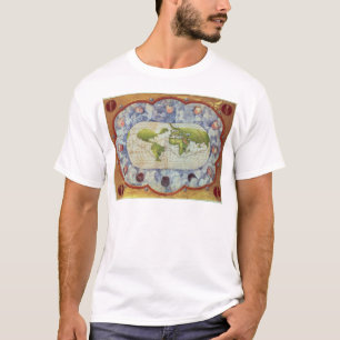 Kaart voor de wereldreis van Magellan T-shirt