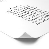 Kaart voor de zitplaats Gold Geometric Oranje Flor Poster (Hoek)