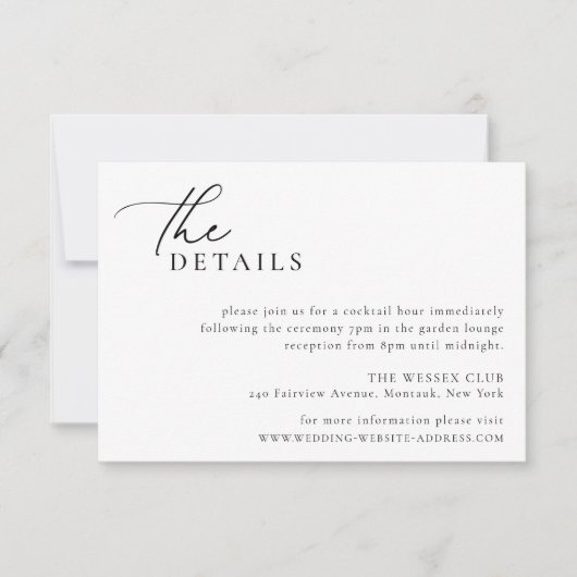 Kaart voor details over hedendaagse chic-minimalis (Voorkant)