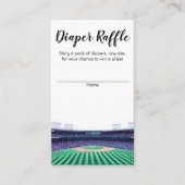 Kaart voor Diaper Raffle Baseball Baby shower Encl (Voorkant)