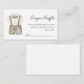 Kaart voor diaperte Raffle Baby-behuizing (Voorkant / Achterkant)