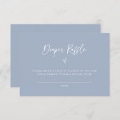 Kaart voor diaperte Raffle Baby shower Activity Ga (Voorkant / Achterkant)