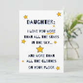 Kaart voor Dochter, dochterverjaardagskaart (Staand voorkant)