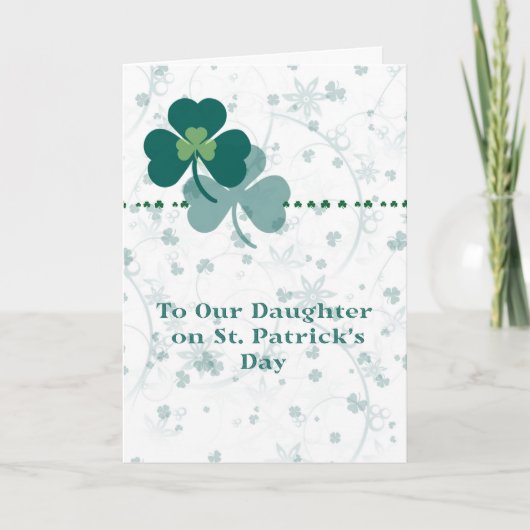Kaart voor Dochter op St. Patrick's Day (Voorkant)
