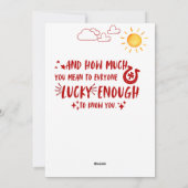 Kaart voor Echter Grappige Liefdesbrief Verjaardag (Achterkant)