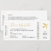 Kaart voor een bruiloft op bestemming (Voorkant / Achterkant)