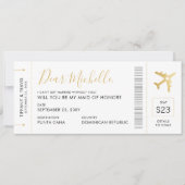 Kaart voor een bruiloft op bestemming (Voorkant)