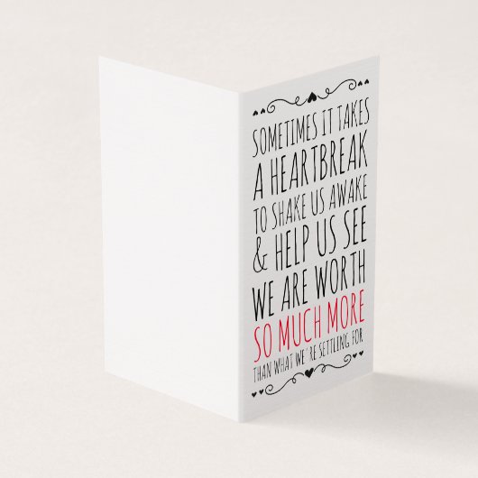 Kaart voor een Gebroken Vriend (Buitenkant)