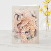 Kaart voor een geschetste zeester zonder opschrift (Gele Bloem)