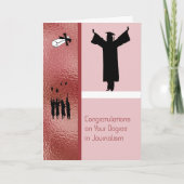 Kaart voor een graad in journalistiek (Voorkant)