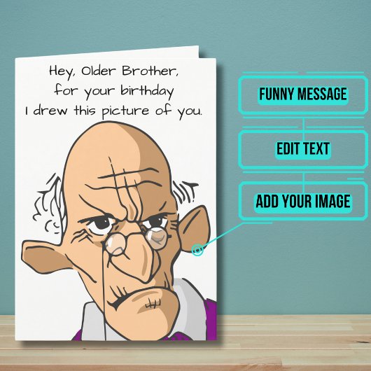 Kaart voor een Oudere Brothers Dag
