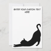 Kaart voor één pagina met zwarte kat (Achterkant)