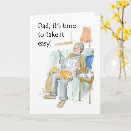 Kaart voor een vader (Gele Bloem)