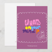 Kaart voor een vriend (Voorkant / Achterkant)