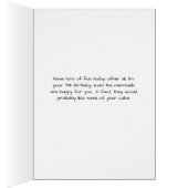 Kaart voor een zevende verjaardag, Zeemeermin met  (Binnen (Rechts))