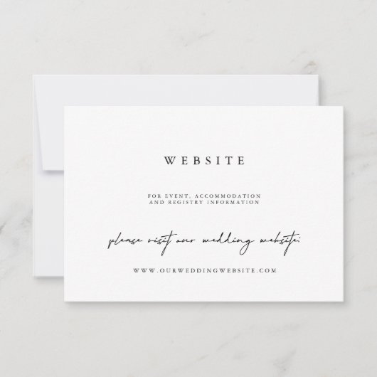 Kaart voor eenvoudige minimalistische behuizing vo (Voorkant)