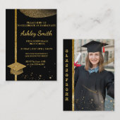 kaart voor elegante Afstuderen behuizing (Voorkant / Achterkant)