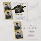 kaart voor elegante Afstuderen behuizing (Voorkant / Achterkant)