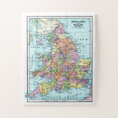  kaart voor Engeland en Wales Legpuzzel (Verticaal)