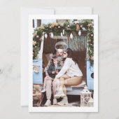 Kaart voor feestdag met feestelijke kerstfoto (Voorkant)