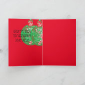 Kaart voor feestdagen Buon Natale Merry Kerstmis I (Binnen)