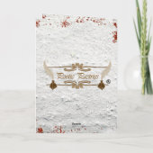 Kaart voor feestelijke 3d kerstfeestdag (Achterkant)