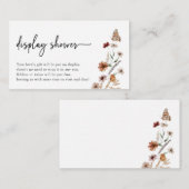 Kaart voor Floral Display Shower Enclosure (Voorkant / Achterkant)