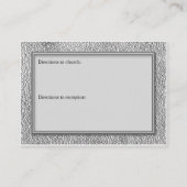 Kaart voor Floral Reception Black en Pewter LOOK (Achterkant)