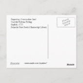 Kaart voor forensenverkoop, Antiek tarot (Achterkant)