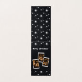 Kaart voor fotograaf White en Black Kerststerren (Buitenkant ongevouwen)