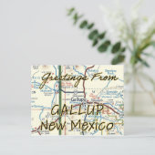 kaart voor Gallup NM (Staand voorkant)