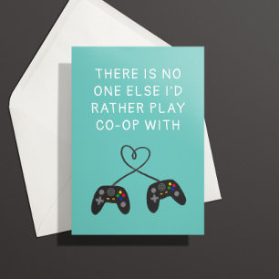 Kaart voor gamer Love Birthday