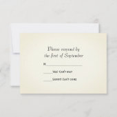 Kaart voor gebilde falletjes weddenschap RSVP-resp (Achterkant)