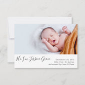 Kaart voor geboortekaartbekendmaking (Voorkant)