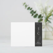 Kaart voor geborduurde band — zwart (Staand voorkant)