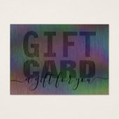 Kaart voor geborsteld metaal regenboogholografisch (Voorkant)