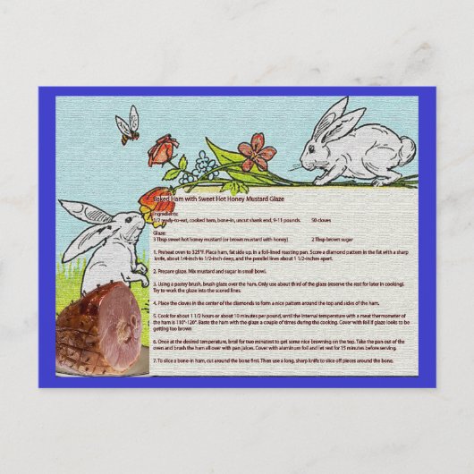 Kaart voor gebotteld rampaasrecept (Voorkant)