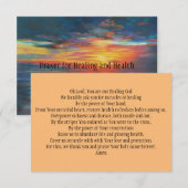 Kaart voor genezing en gezondheid (Voorkant / Achterkant)