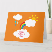 Kaart voor gepersonaliseerde regenboogweersomstand (Voorkant)